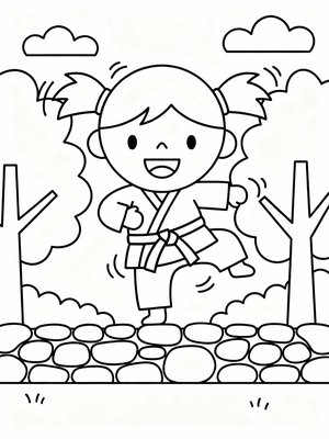 Preschool Simple - B&W