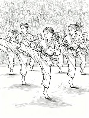 Impressionist Painting - B&W