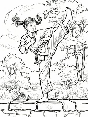 Impressionist Painting - B&W