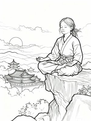 Impressionist Painting - B&W