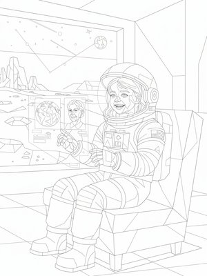 Cubist Painting - B&W