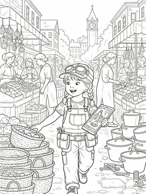 Classic Coloring Book - B&W