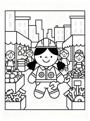 Preschool Simple - B&W