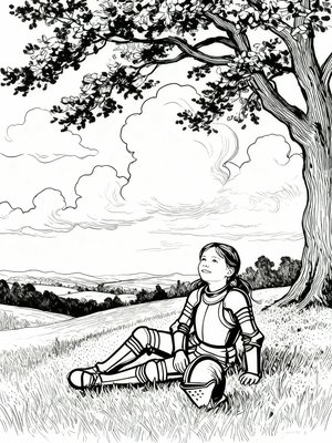 Impressionist Painting - B&W