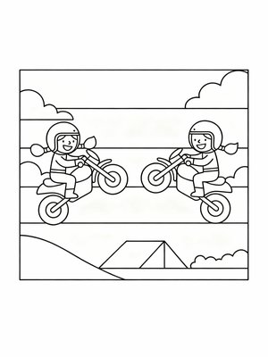 Preschool Simple - B&W