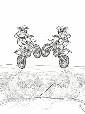 Impressionist Painting - B&W