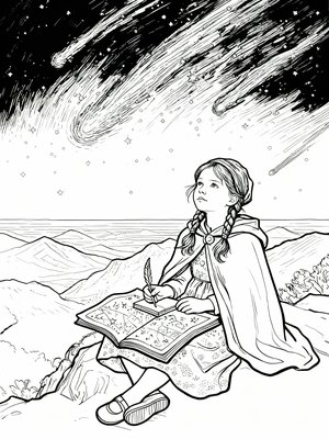 Impressionist Painting - B&W