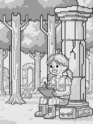 Pixel Art - B&W