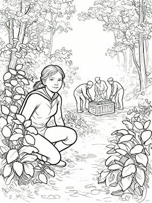 Impressionist Painting - B&W