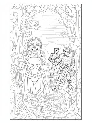 Cubist Painting - B&W