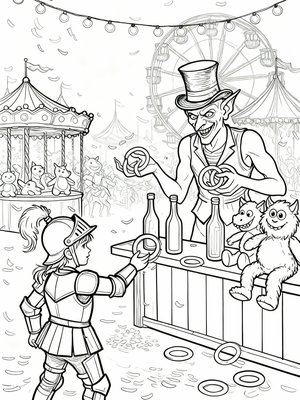 Impressionist Painting - B&W