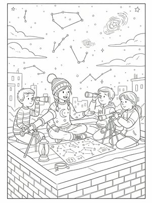 Classic Coloring Book - B&W