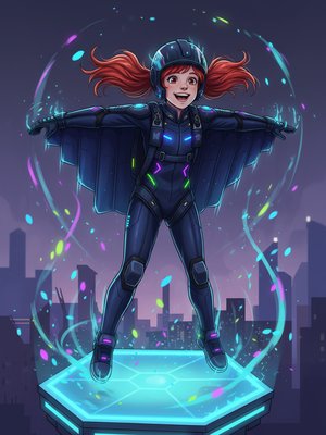 Kate's Luminous Leap 🌌