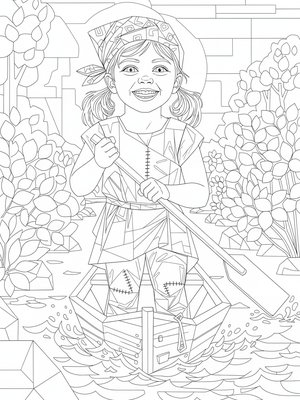 Cubist Painting - B&W