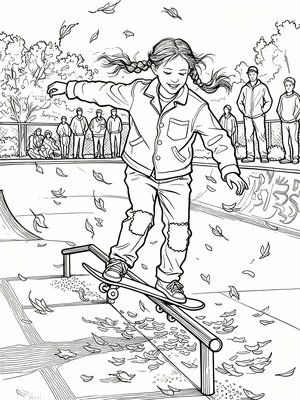 Impressionist Painting - B&W