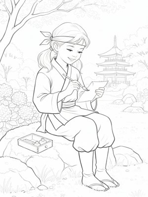 Vintage Storybook - B&W