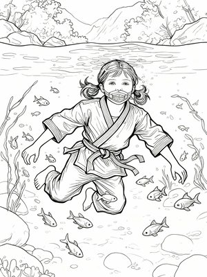 Impressionist Painting - B&W