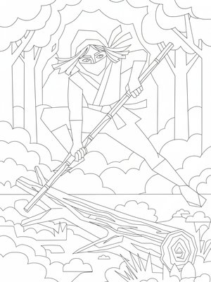 Cubist Painting - B&W