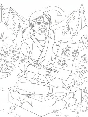 Cubist Painting - B&W