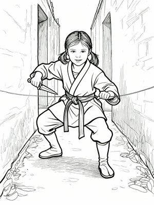 Impressionist Painting - B&W