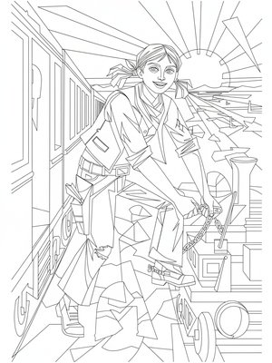 Cubist Painting - B&W