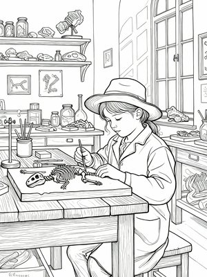 Impressionist Painting - B&W