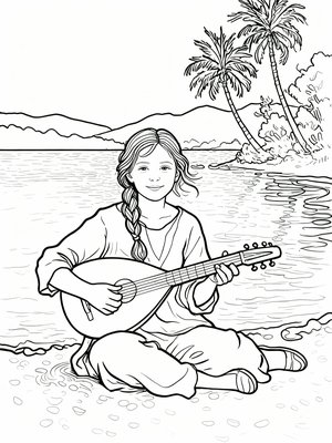 Impressionist Painting - B&W