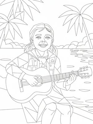 Cubist Painting - B&W