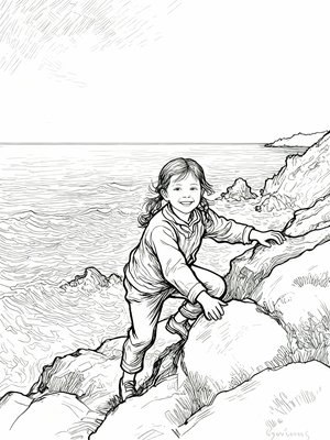 Impressionist Painting - B&W