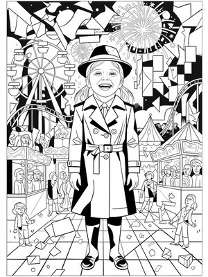 Cubist Painting - B&W