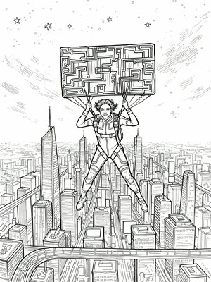 Impressionist Painting - B&W