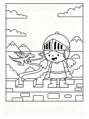 Preschool Simple - B&W