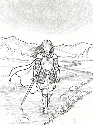 Impressionist Painting - B&W