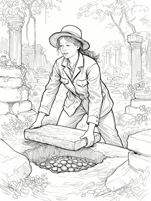 Impressionist Painting - B&W