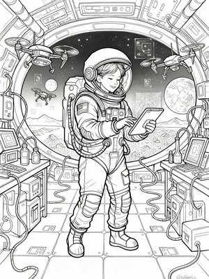 Impressionist Painting - B&W