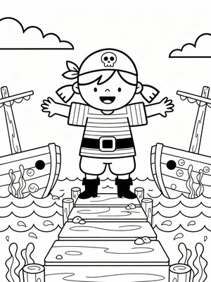 Preschool Simple - B&W