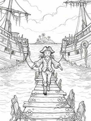 Impressionist Painting - B&W