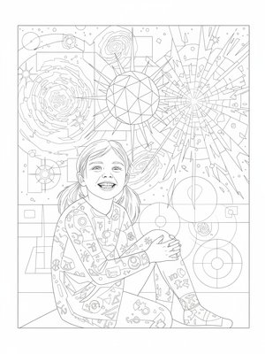 Cubist Painting - B&W