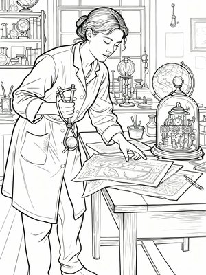 Impressionist Painting - B&W