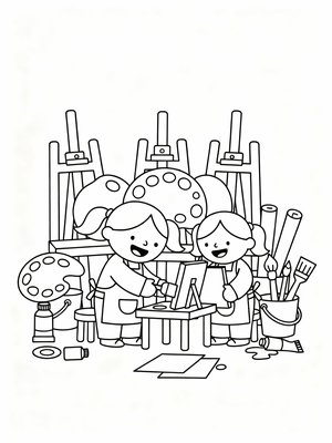 Preschool Simple - B&W