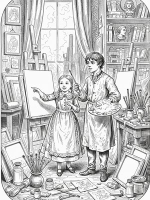 Victorian Illustration - B&W