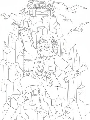 Cubist Painting - B&W