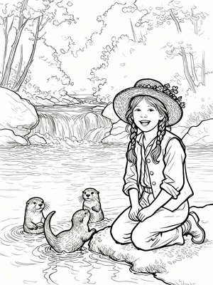 Impressionist Painting - B&W