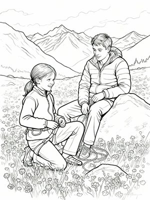 Impressionist Painting - B&W