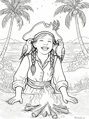 Impressionist Painting - B&W