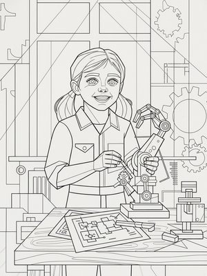 Cubist Painting - B&W