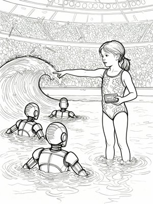 Impressionist Painting - B&W