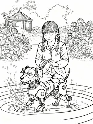 Impressionist Painting - B&W