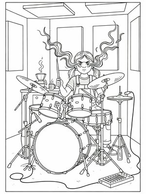 Classic Coloring Book - B&W