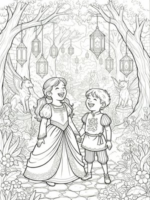 Classic Coloring Book - B&W